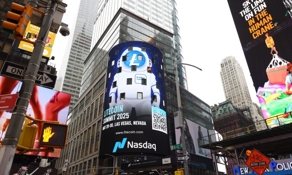 litecoin’s-upcoming-vegas-summit-targets-big-apple-with-nasdaq-ad